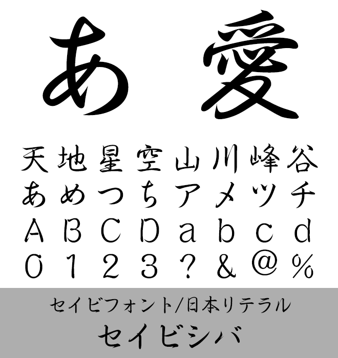 実力派 行書 セイビシバ