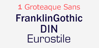 グロテスク・サンセリフ (Grotesque Sans-Serif)