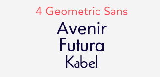 ジオメトリック・サンセリフ (Geometric Sans-Serif)