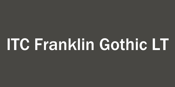 ITC Franklin Gothic™ LT