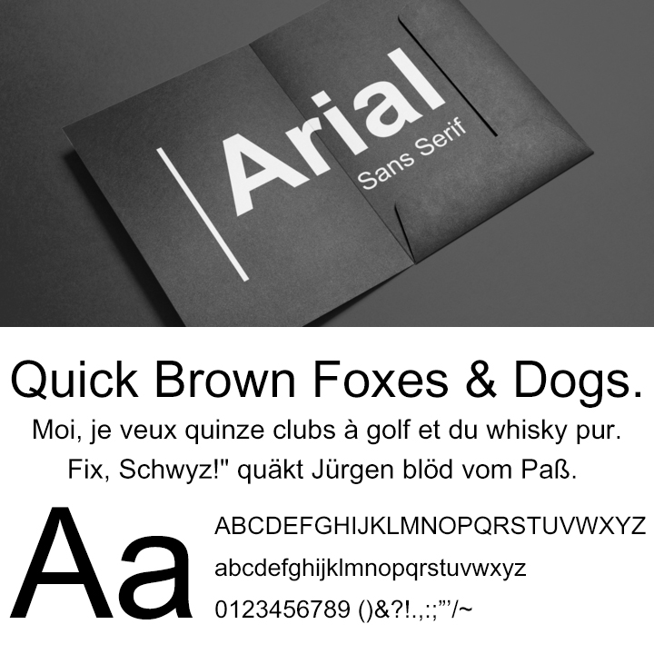 Arial Helvetica（ヘルベチカ）の代替えフォント
