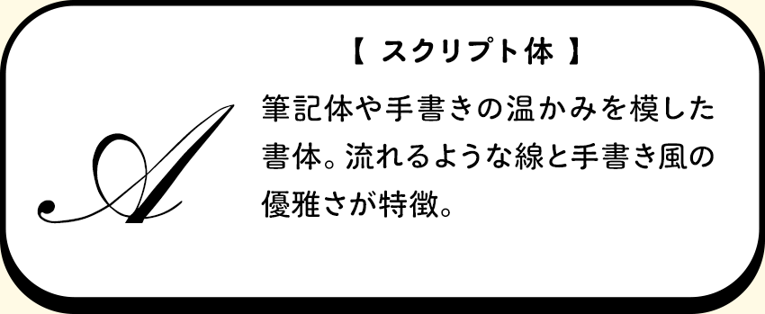 スクリプト体